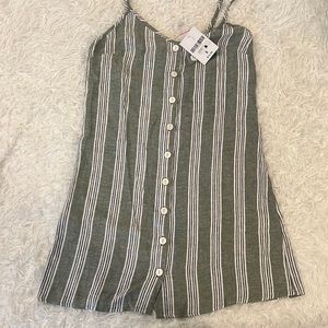 Green striped forever 21 dress in a size:small